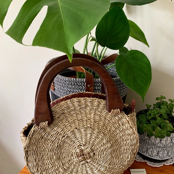 BOHO rattan woven cookie bag - Picture 3 of 4